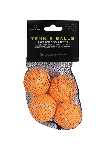 4'lü Turuncu Tenis Topu Küçük Boy 4,5 cm