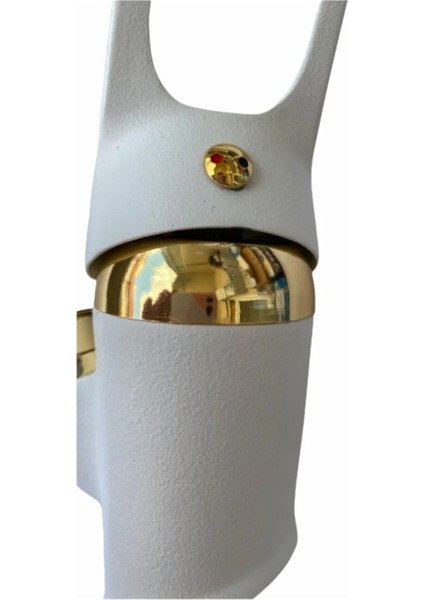 Beyaz Gold Banyo Lavabo Bataryası Musluğu Çeşmesi Oynar Borulu Çift Su Girişli modelleri