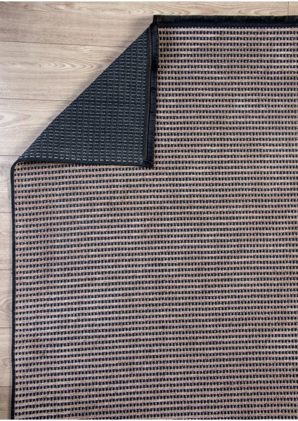Bej Şönil %100 Pamuk Yumuşak Kaymaz Taban Yıkanabilir Kilim Yolluk Salon Oturma Çocuk Odası Dokuma