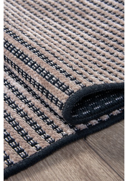 Bej Şönil %100 Pamuk Yumuşak Kaymaz Taban Yıkanabilir Kilim Yolluk Salon Oturma Çocuk Odası Dokuma