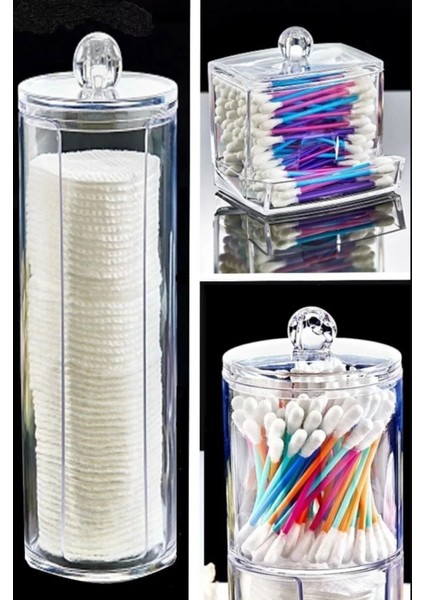 3'lü Takı ve Makyaj Düzenleyici Organizer Kapaklı Set