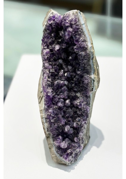 Mor Doğal Ametist Taşı, Ham Kaya Parçası, Dekoratif ve Enerjik Tamamlayıcı Ürün