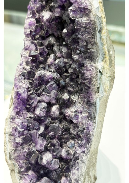 Mor Doğal Ametist Taşı, Ham Kaya Parçası, Dekoratif ve Enerjik Tamamlayıcı Ürün fırsatları