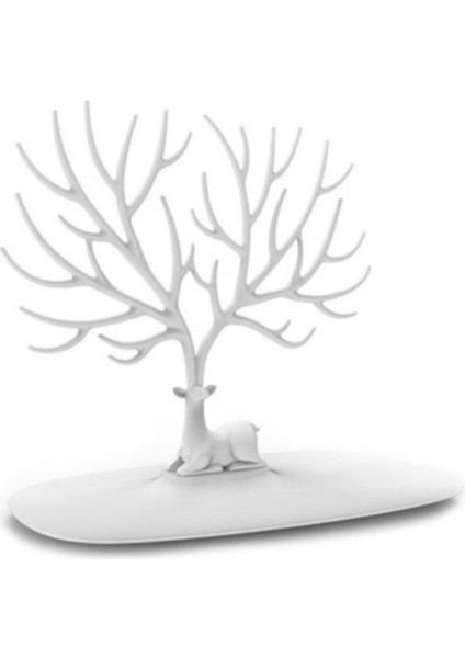 Şık Siyah Geyik Tasarımlı Takı ve Mücevher Standı, Düzen ve Şıklık Sağlar. modelleri