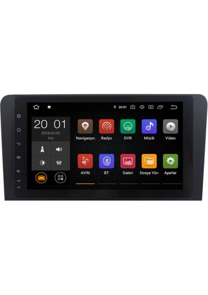 Audi A3 Uyumlu Araç Multimedya Android Ekran Radyo Navigasyon Oem Double Teyp 4+64 NAV-9904