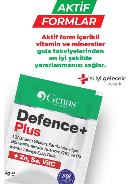 Defence Plus – Beta Glukan, Kara Mürver İçeren Takviye Gıda (3G X 12 SAŞE) fırsatları