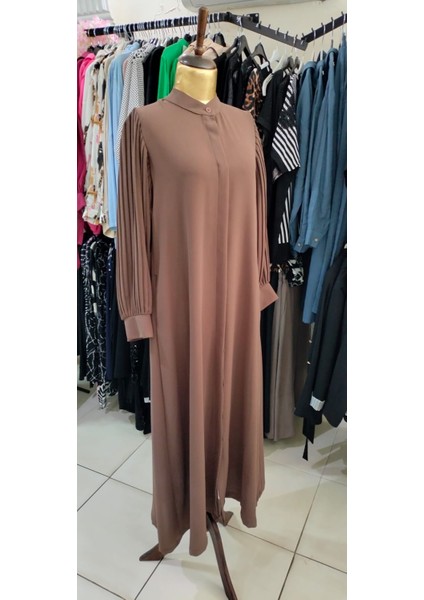 Kadın Tesettür Kahverengi Ferace fırsatları