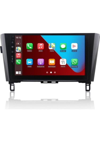 Nissan Qashqai Android 10 Carplay Özellikli Navigasyon Multimedya Ekran 2gb RAM+16GB HDD NAV-9969
