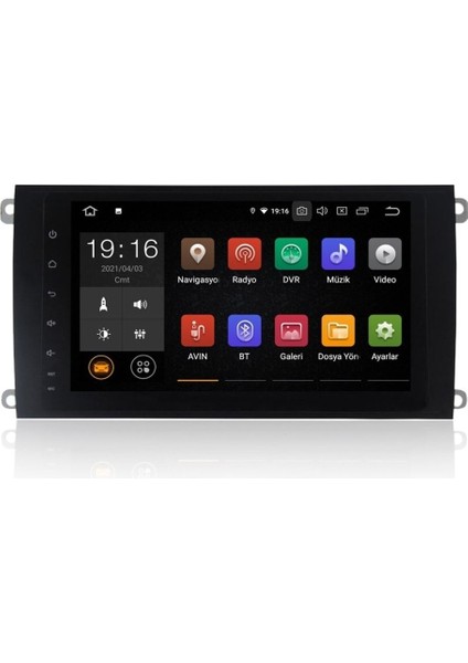 Porsche Cayenne Android 10 Carplay Multimedya Ekran Navigasyon Oem 4+64 NAV-9916 Uyumlu
