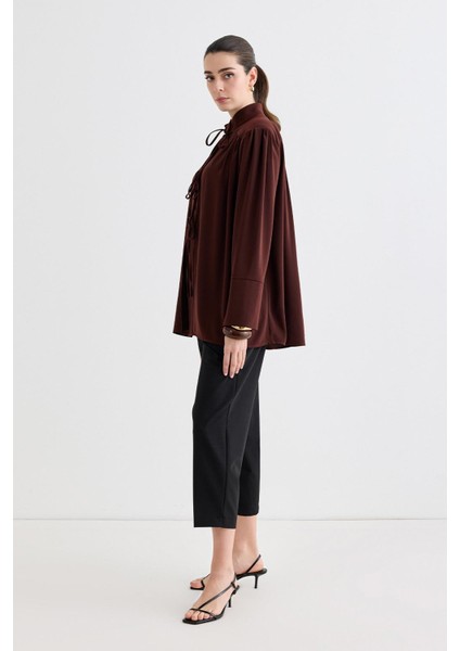 Valen Vatkalı Gömlek Ceket Kahve modelleri