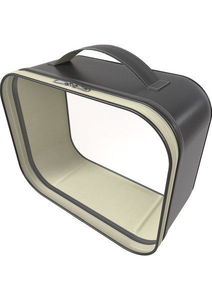 Şeffaf Vegan Deri Makyaj ve Malzeme Taşıma Çantası, Şık ve Kullanışlı Seçenek fiyatları