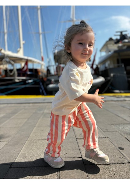Çocuk Çizgili Yumuşak Alt-Striped Pantolon fırsatları