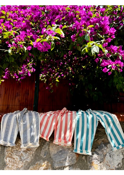 Çocuk Çizgili Yumuşak Alt-Striped Pantolon