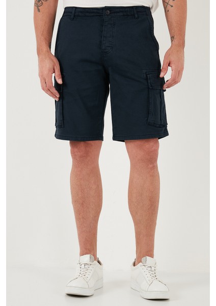 Streç Pamuklu Regular Fit Normal Bel Kargo Cepli Şort Erkek Şort 4510S79MILAN