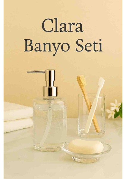 Clara 3 Parça Banyo Seti