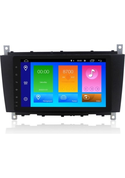 Mercedes W204 Android 10 Uyumlu Navigasyon Multimedya Ekran Oem Teyp NAV-9981