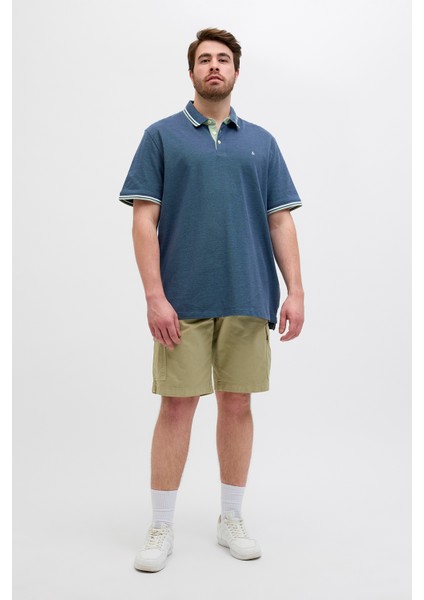 Plus Jjepaulos Logolu Pamuklu Büyük Beden Düğmeli Polo Yaka T Shirt Erkek Polo Yaka T Shirt 12143859 fiyatları