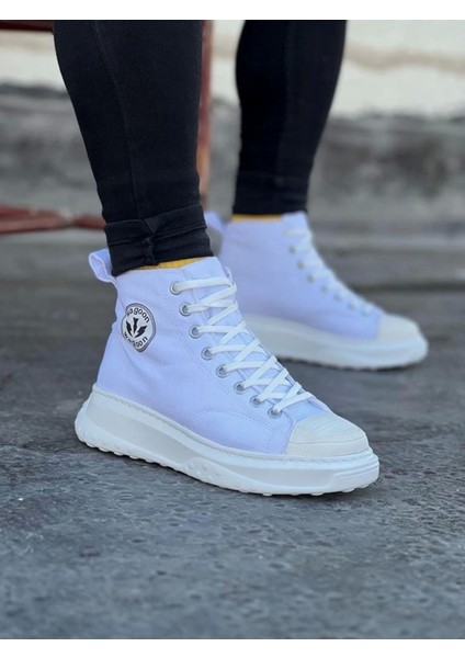 Litae TREND017 Beyaz Erkek Yarım Bilek Casual Ayakkabı