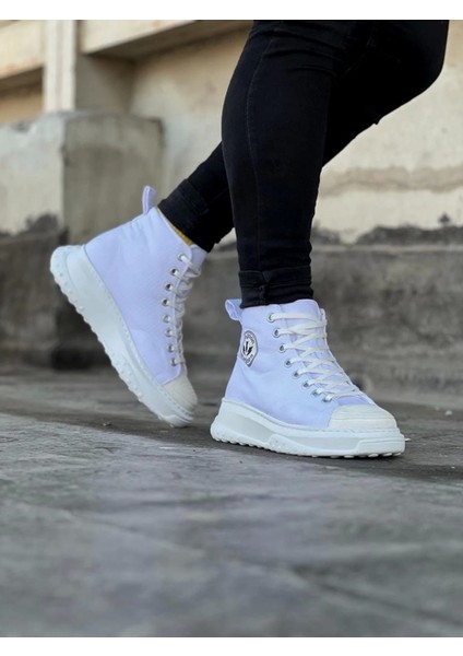 Litae TREND017 Beyaz Erkek Yarım Bilek Casual Ayakkabı