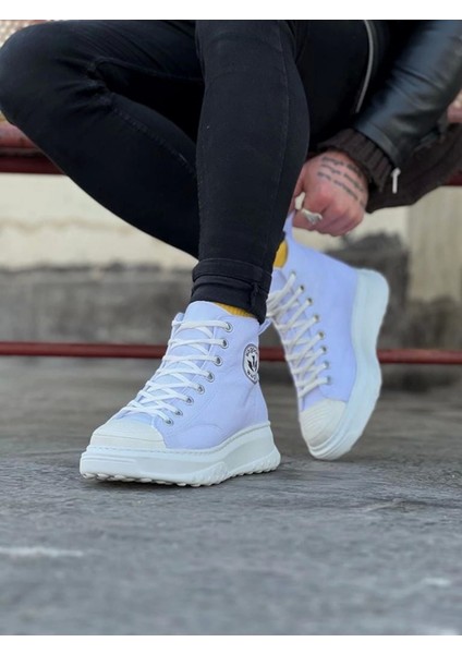 Litae TREND017 Beyaz Erkek Yarım Bilek Casual Ayakkabı