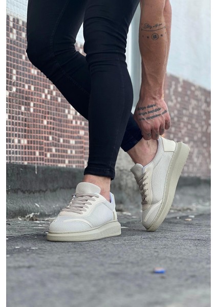 Litae TREND019 Bej Triko Erkek Casual Ayakkabı