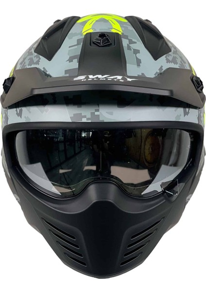 Sw X2 Tokyo Trooper Çene Çıkarılır Moduler Kask modelleri