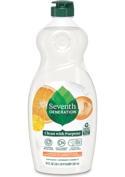 Seventh Generatıon Clean With Purpose Clementıne Zest & Lemongrass Scent Bulaşık Deterjanı 561 ml