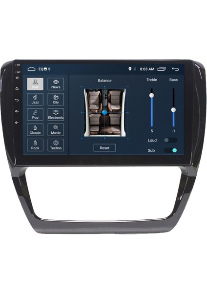 Volkswagen Jetta Android Carplay Navigasyon Multimedya Ekran Teyp 2gb Ram + 32GB HDD