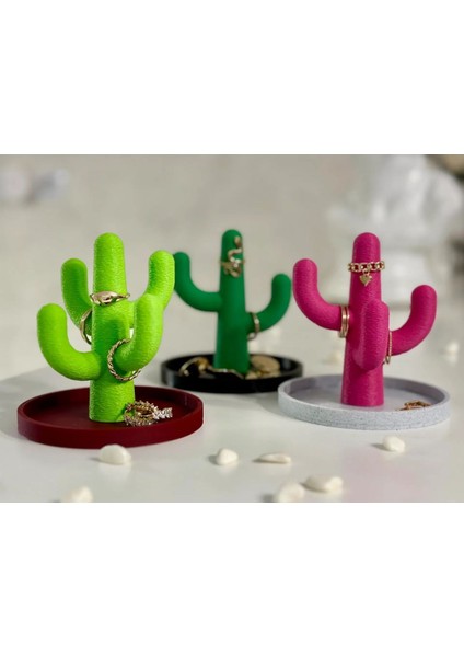 Kaktüs Tasarımlı Takı Düzenleyici, 3'lü Set, Şık ve Kullanışlı Aksesuar Organizatörü fiyatları