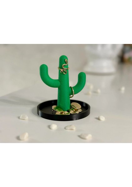 Kaktüs Tasarımlı Takı Düzenleyici, 3'lü Set, Şık ve Kullanışlı Aksesuar Organizatörü modelleri