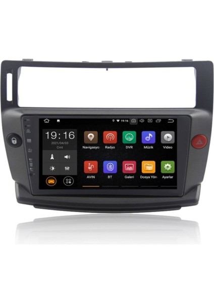 Citroen C4 Android 9 Multimedya Ekran Navigasyon Oem 4gb RAM-64GB Rom NAV-9946