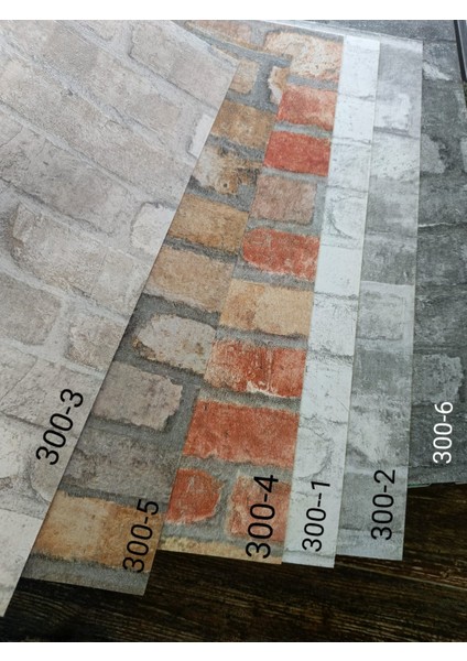 Qality 300-3 (106 cm x 15,60 Mt) Bej Taş Desen Duvar Kağıdı 16,5 M2