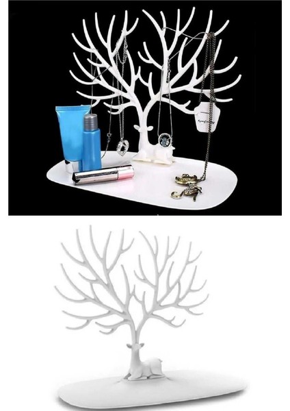 Geyik Temalı Takı Askısı, Yüzük, Kolye, Küpe, Organizer, Şık ve Zarif Tasarım