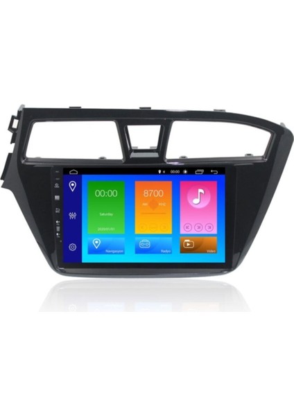 Hyundai I20 Uyumlu Android 10 Carplay Navigasyon Multimedya Ekran Oem Teyp NAV-9939