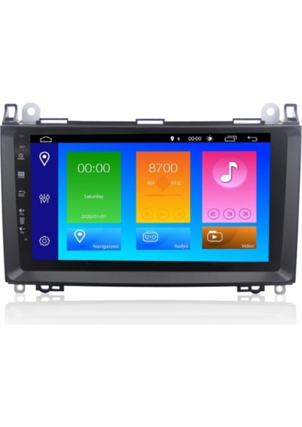 Mercedes Viano Android 10 Carplay Navigasyon Multimedya Ekran Oem Teyp NAV-9906