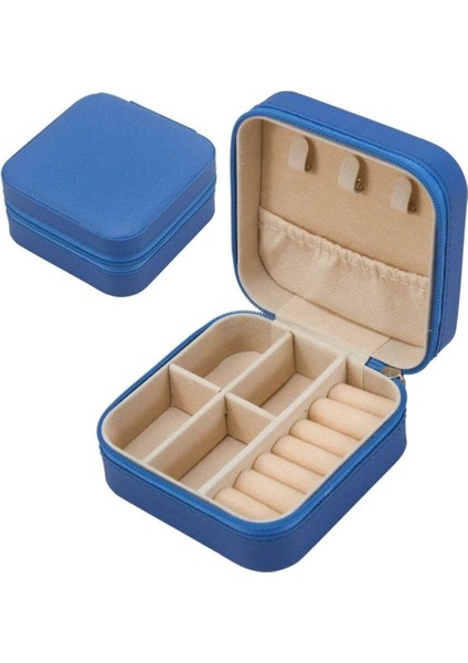 Şık ve Renkli Mavi Takı Çantası, Kullanışlı ve Hafif Tasarım