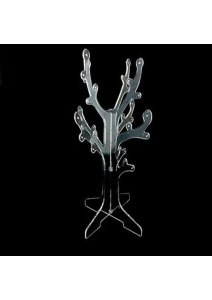 Şeffaf Ağaç Figürlü Mücevher Düzenleyici, Şık ve Kullanışlı Tasarım