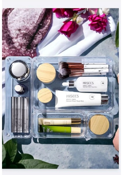 7 Parça Modüler Makyaj ve Takı Organizeri, Şeffaf Çekmece Içi Düzenleyici indirimleri