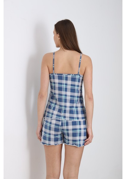 Kadın Ip Askılı Şortlu Yazlık Pijama Takımı modelleri