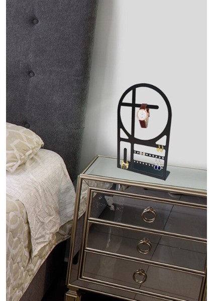 Şık Siyah Takı Düzenleyici ve Organizer, Kolye, Yüzük ve Küpe Standı fiyatları