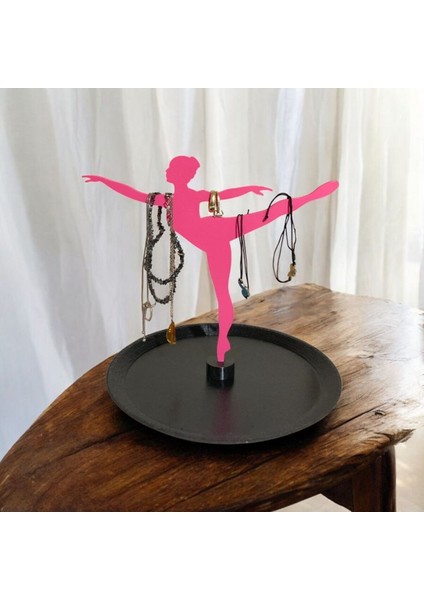 Pembe Kız Balerin Takı Düzenleyici, Şık ve Zarif Tasarım