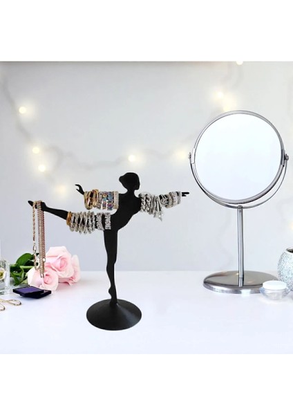 Şık Balerin Figürlü Takı Düzenleyici, Siyah Renkli Mükemmel Organizasyon Seviyesi