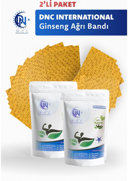 Hızlı Etkili Doğal Ginseng Bandı Uzun Süreli Etki 50 Bant