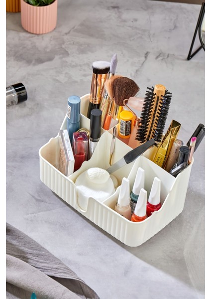 Beyaz Çok Bölmeli Makyaj ve Takı Organizeri, Şık ve Kullanışlı Tasarım modelleri