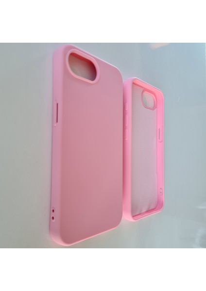 iPhone 16E Uyumlu Lansman Içi Süet Esnek Silikon Kılıf