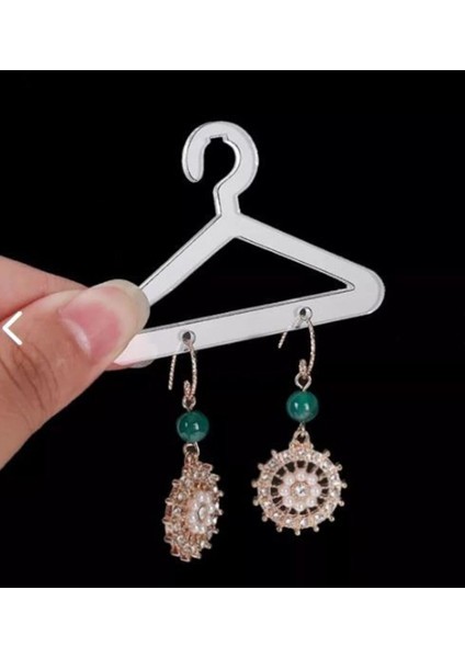 Pleksi Takı Askıları 5'li, Düzenli ve Şık Küpe Standı Seti