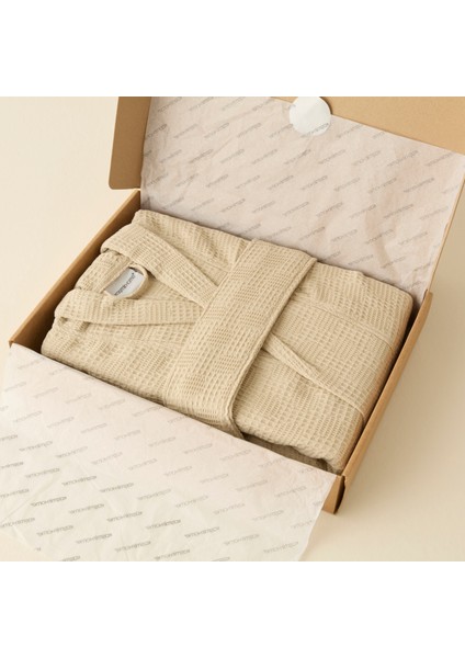 Iris Waffle Bornoz Bej L-Xl indirimleri