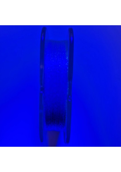 Ultraviyole Uv Neon Mavi Kristal Damla Çapari Simi Makarada