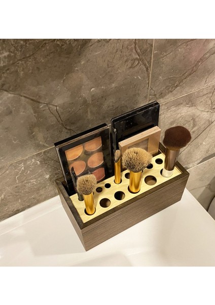 Şık Ahşap Makyaj Düzenleyici, Doğal ve Fonksiyonel Tasarım