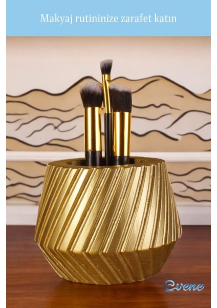Altın Renkli Makyaj Organizeri, Fırça ve Ürün Düzenleyici, Şık ve Kullanışlı Tasarım fiyatları